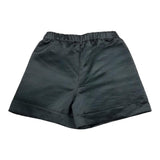Twinset Short Solid Color With Elastic Waist Black For Girls