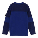 STONE ISLAND maglia tinta unita girocollo con logo Blu per Bambino 8116521Z2 BLU STONE ISLAND 
