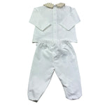 Le Bebe Completo 2 Pezzi Shirt-Ghettina per Neonato LBB5278 BIANCO LE BEBE 
