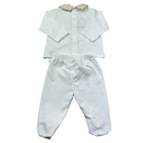 Le Bebe Completo 2 Pezzi Shirt-Ghettina per Neonato LBB5278 BIANCO LE BEBE 