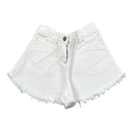 Magil Short Tinta Unita con Frange per Bambina HN25200 BIANCO MAGIL 
