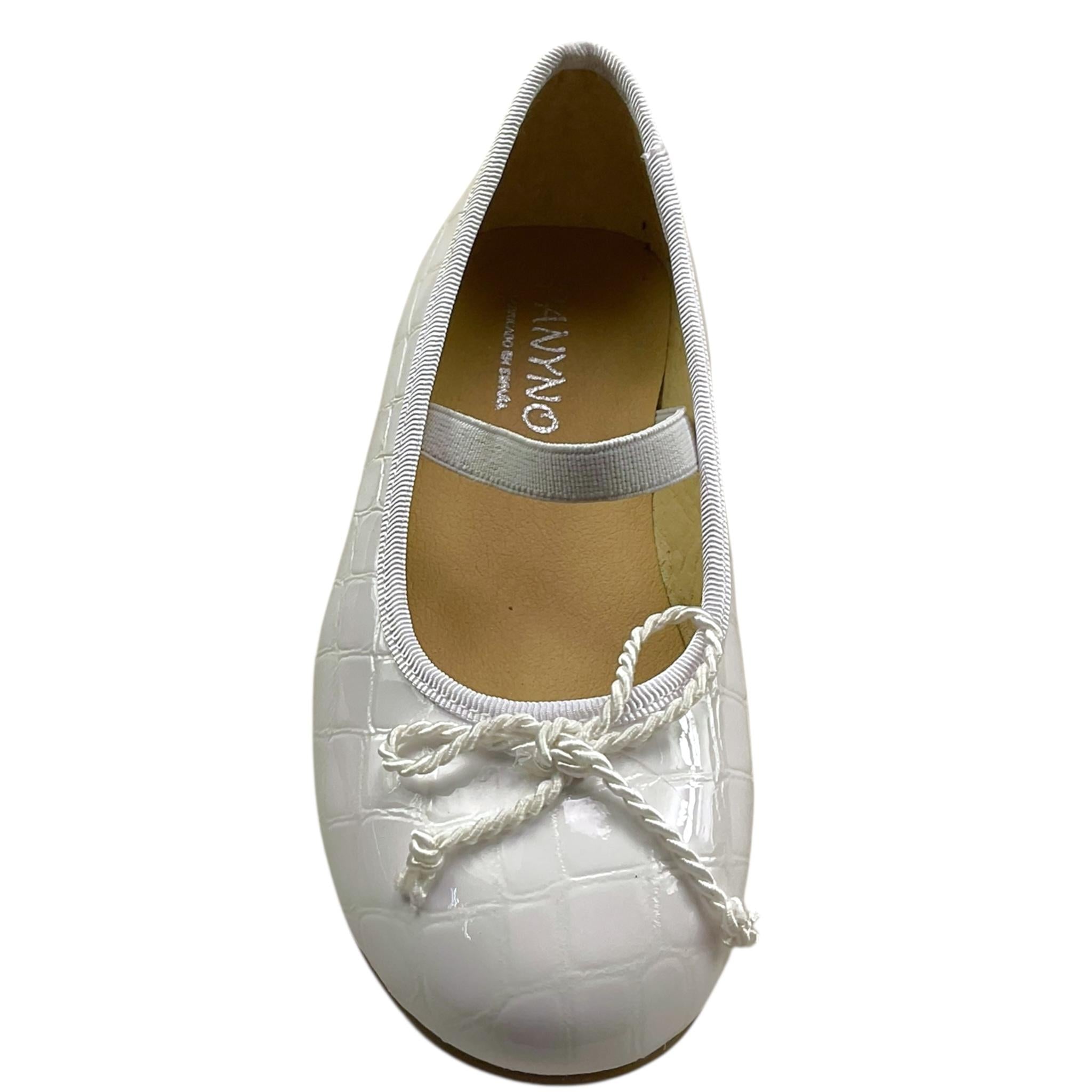 PANYNO ballerina tinta unita con applicazioni Bianco per Bambina E3008 BIANCO PANYNO 