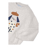 MAYORAL felpa girocollo tinta unita con stampa Beige per Neonata 4479N BEIGE MAYORAL 