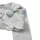 M+E' Coprispalle tinta unita con Fiocco Bianco per Bambina UE1847 BIANCO M+E' 