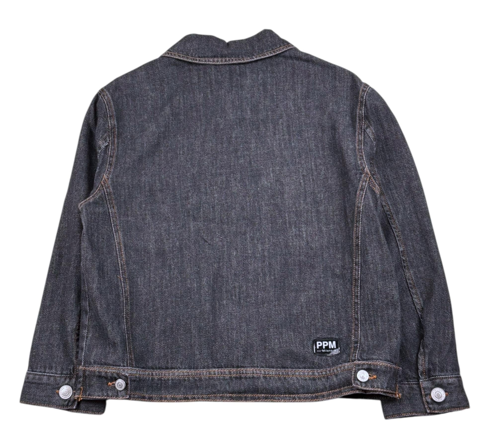 Paolo Pecora Giubbino In Denim Tinta Unita per Bambino PP4372 NERO PAOLO PECORA 