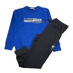 CESARE PACIOTTI completo 2pz felpa-pantalone bicolore Nero/blu per Bambino COMP5305J NERO/BLU CESARE PACIOTTI 