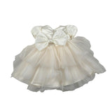 Gugu Gaga Abito Cerimonia Tinta Unita con Tulle per Neonata GF6085I AVORIO GUGU GAGA 