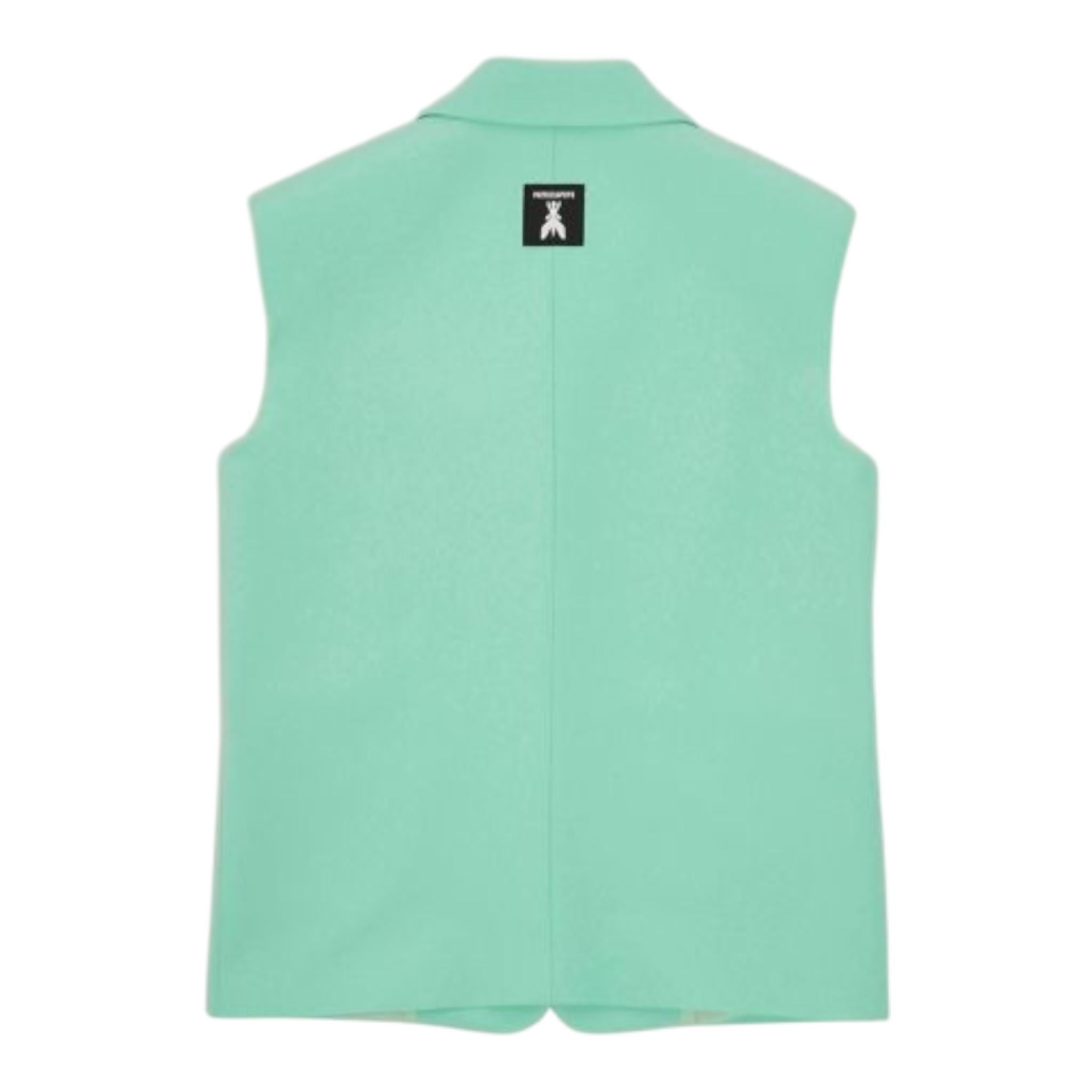 Patrizia Pepe Gilet Tinta Unita con Bottoni per Bambina 7S0278 VERDE ACQUA PATRIZIA PEPE 
