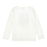 Monnalisa Shirt Girocollo Tinta Unita con Stampa per Neonata 19D612 BIANCO MONNALISA 