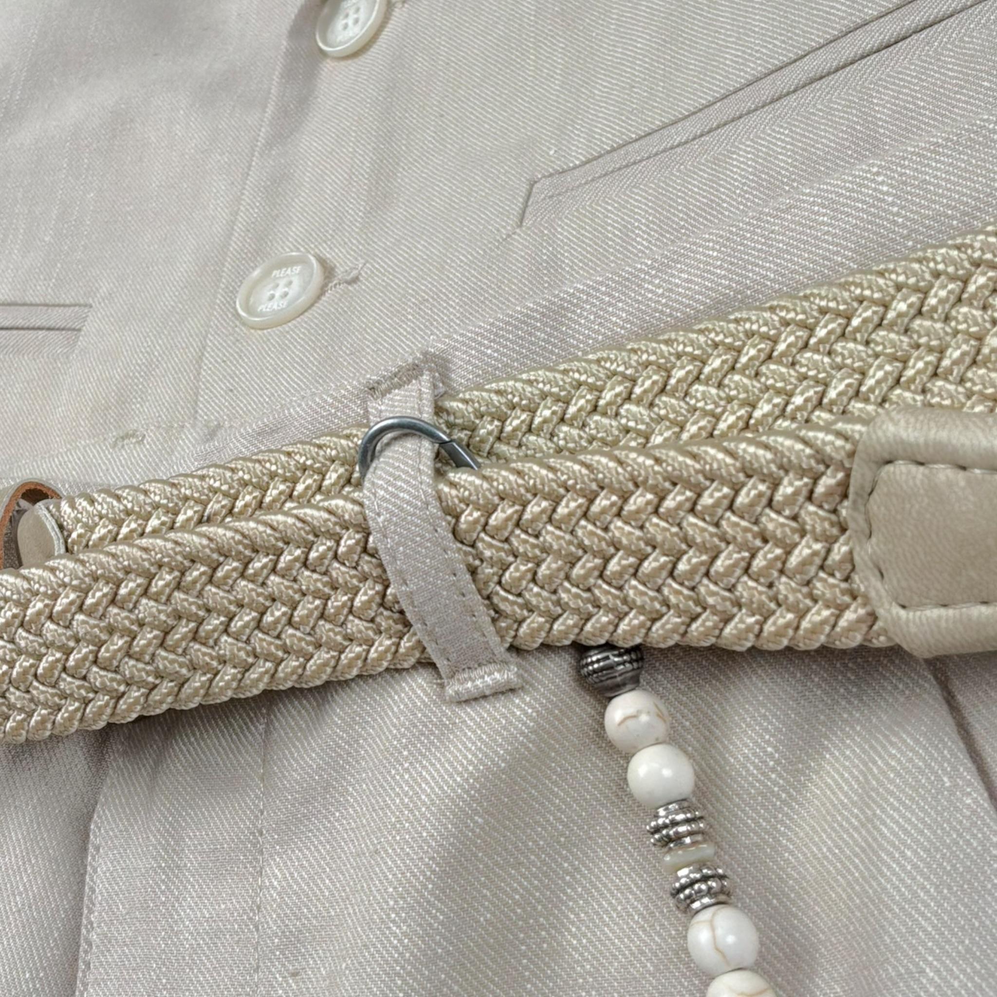 Please Completo 3 Pezzi Giacca-Pantalone-Cintura per Bambino EB00000673 BEIGE PLEASE 