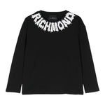 JOHN RICHMOND shirt girocollo tinta unita con stampa Nero per Bambino RBA24074TS NERO JOHN RICHMOND 