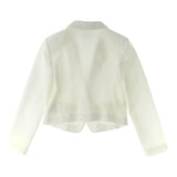 Patrizia Pepe Giacca Tinta Unita Modello Crop per Bambina 7S0277X BIANCO PATRIZIA PEPE 