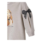 MONNALISA abito felpa girocollo tinta unita manica lunga luex Beige per Bambina 19D901 BEIGE MONNALISA 