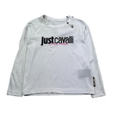 Just Cavalli Shirt Girocollo Tinta Unita con Stampa per Neonata JIP26027TS BIANCO JUST CAVALLI 