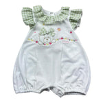 Le Bebe Pagliaccetto Mezza Manica Tinta Unita per Neonata LBG6232 BIANCO LE BEBE 