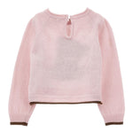 MONNALISA maglia girocollo tinta unita con ricamo orso Rosa per Neonata 39B614 ROSA MONNALISA 