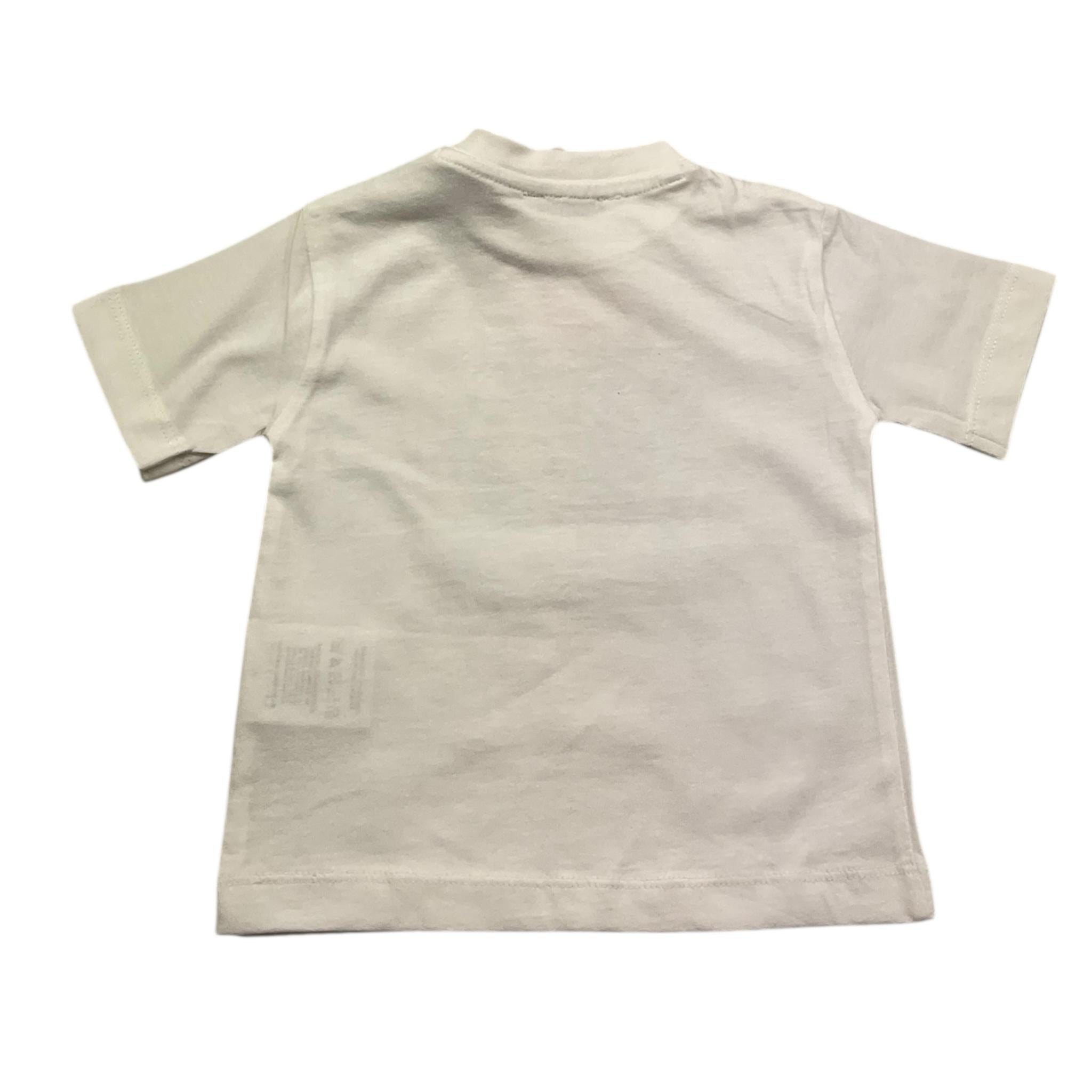 Cesare Paciotti T-Shirt Girocollo Tinta Unita con Stampa per Neonato TSP5107BX BIANCO CESARE PACIOTTI 