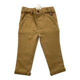 Carre'Ment Beau Plain Trousers With Adjustable Waist Beige For Newborn