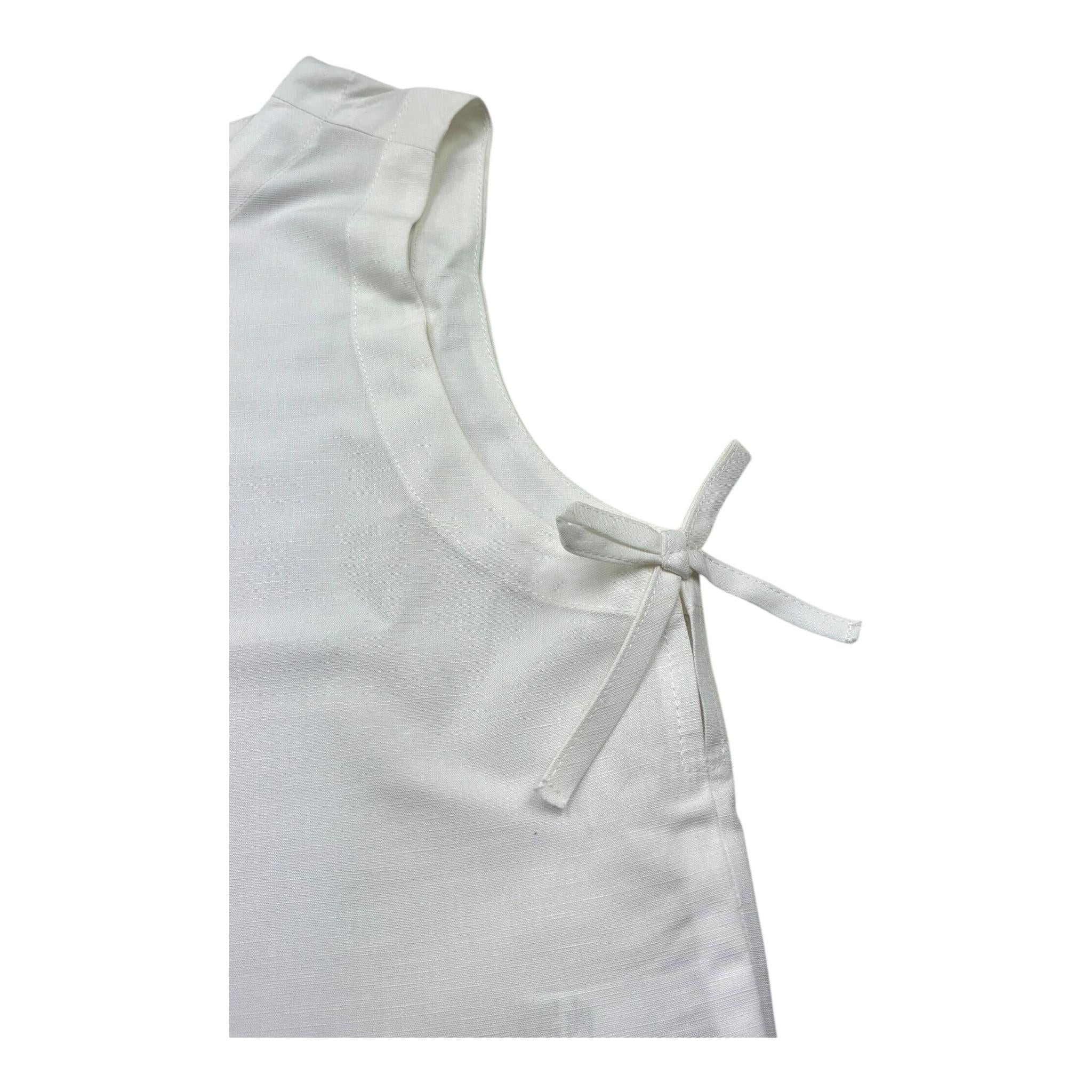 Please Top Giromanica Tinta Unita per Bambina CC89300G72 BIANCO PLEASE 