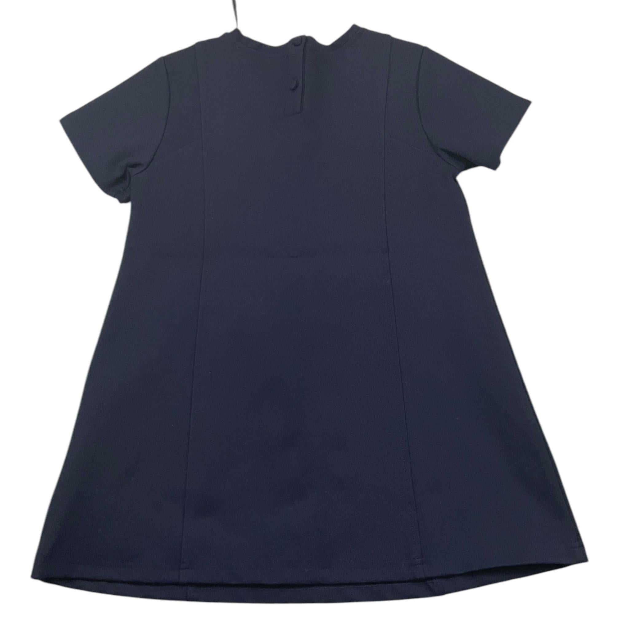 TRUSSARDI abito mezza manica tinta unita con fiocco Blu per Bambina TGA25063VE BLU TRUSSARDI 