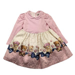MONNALISA abito bicolore con stampa Rosa per Bambina 31D910X ROSA MONNALISA 