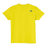 The North Face T-Shirt Girocollo tinta unita con Stampa Giallo per Bambino NF0A8AXGJ GIALLO THE NORTH FACE 