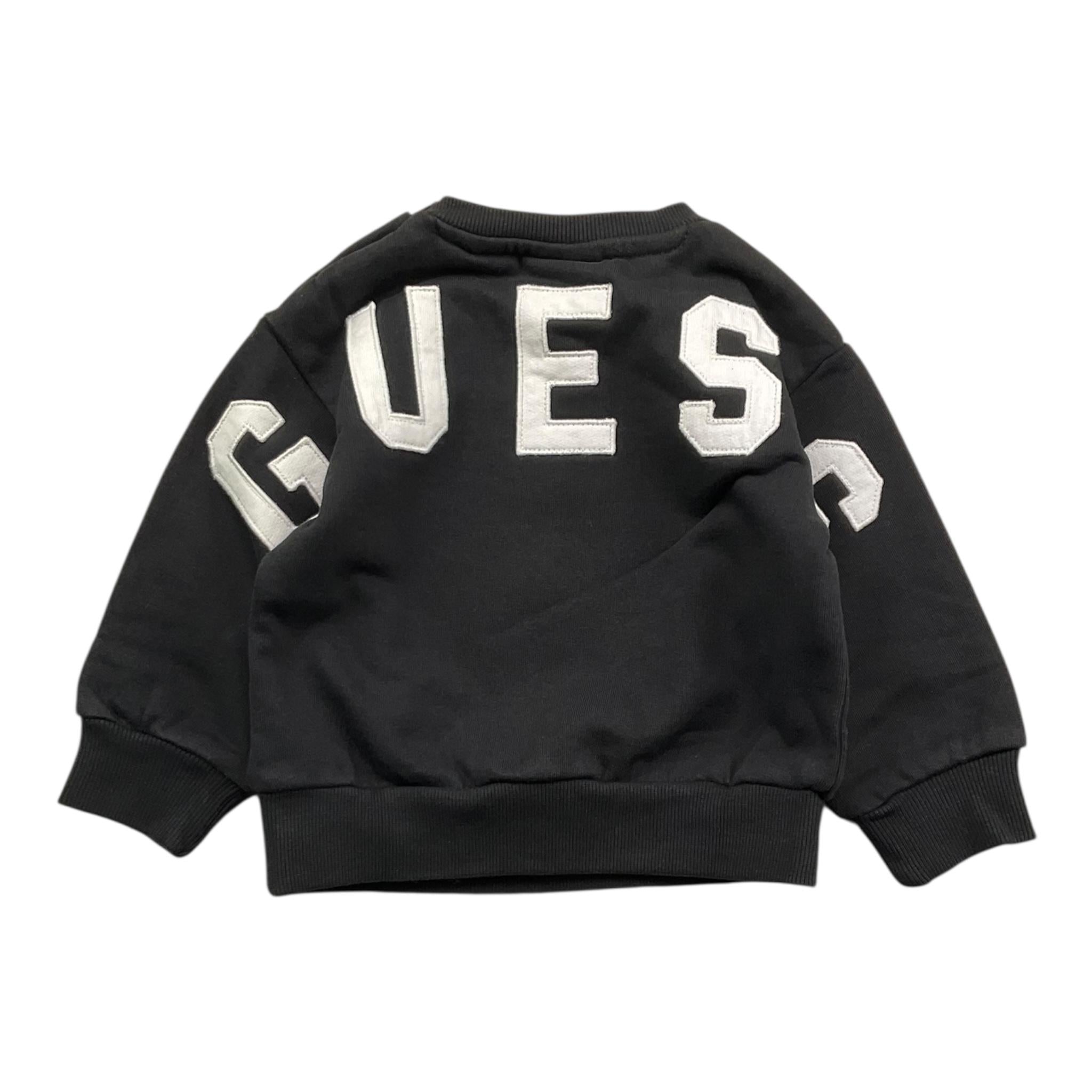 GUESS felpa tinta unita girocollo Nero per Neonato N3YQ05KAD73N NERO GUESS 