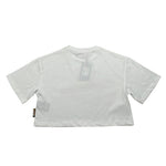 Just Cavalli T-Shirt Girocollo Tinta Unita con Brillantini per Bambina JGP26031TS BIANCO JUST CAVALLI 