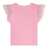 Guess T-Shirt Girocollo Tinta Unita con Logo per Neonata K5GI18K6YW4X ROSA GUESS 