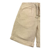 Losan Solid Color Elastic Waist Bermuda Shorts Beige for Boys
