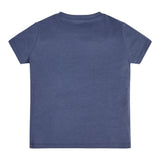 Guess T-Shirt Gircollo Tinta Unita con Stampa per Neonato N3GI16K8HM0 BLU GUESS 