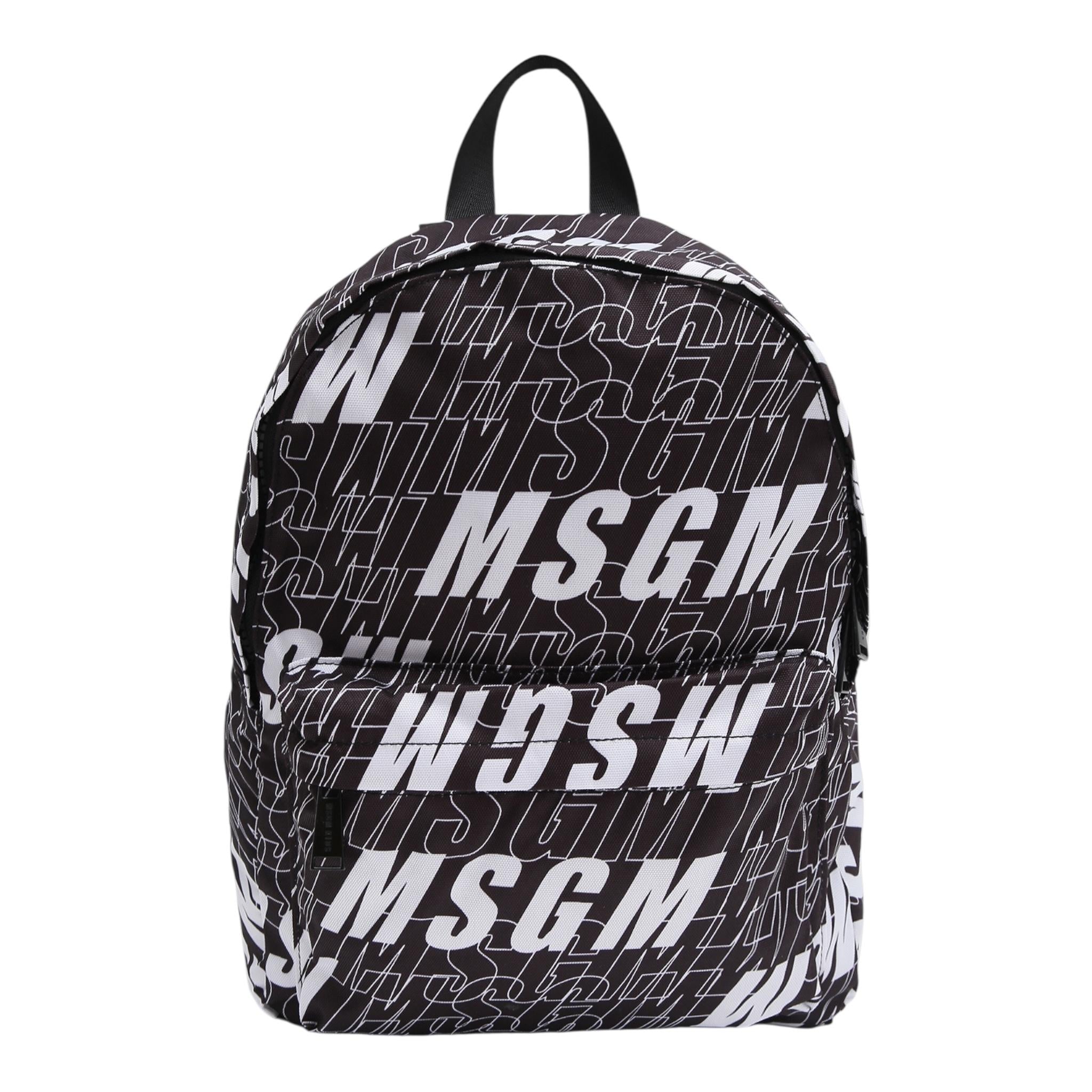 MSGM zaino tinta unita logato Nero per Bambino 025235 NERO MSGM 