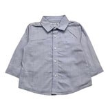 Mayoral Long Sleeve Shirt Solid Color Blue For Baby