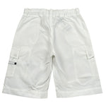 Moschino Bermuda Tinta Unita con Elastico In Vita per Bambino HUQ02I BIANCO MOSCHINO 