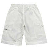 Moschino Bermuda Tinta Unita con Elastico In Vita per Bambino HUQ02I BIANCO MOSCHINO 