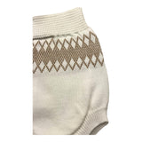Wedoble Plain Culotte With White Embroidery For Newborn