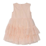 Guess Abito Giromanica Tinta Unita con Tulle per Neonata A4RK03KC3F0 ROSA GUESS 