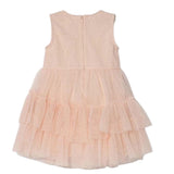 Guess Abito Giromanica Tinta Unita con Tulle per Neonata A4RK03KC3F0 ROSA GUESS 