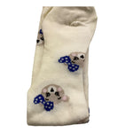 MONNALISA calze tinta unita con stampa  Panna per Neonata 39D009X PANNA MONNALISA 