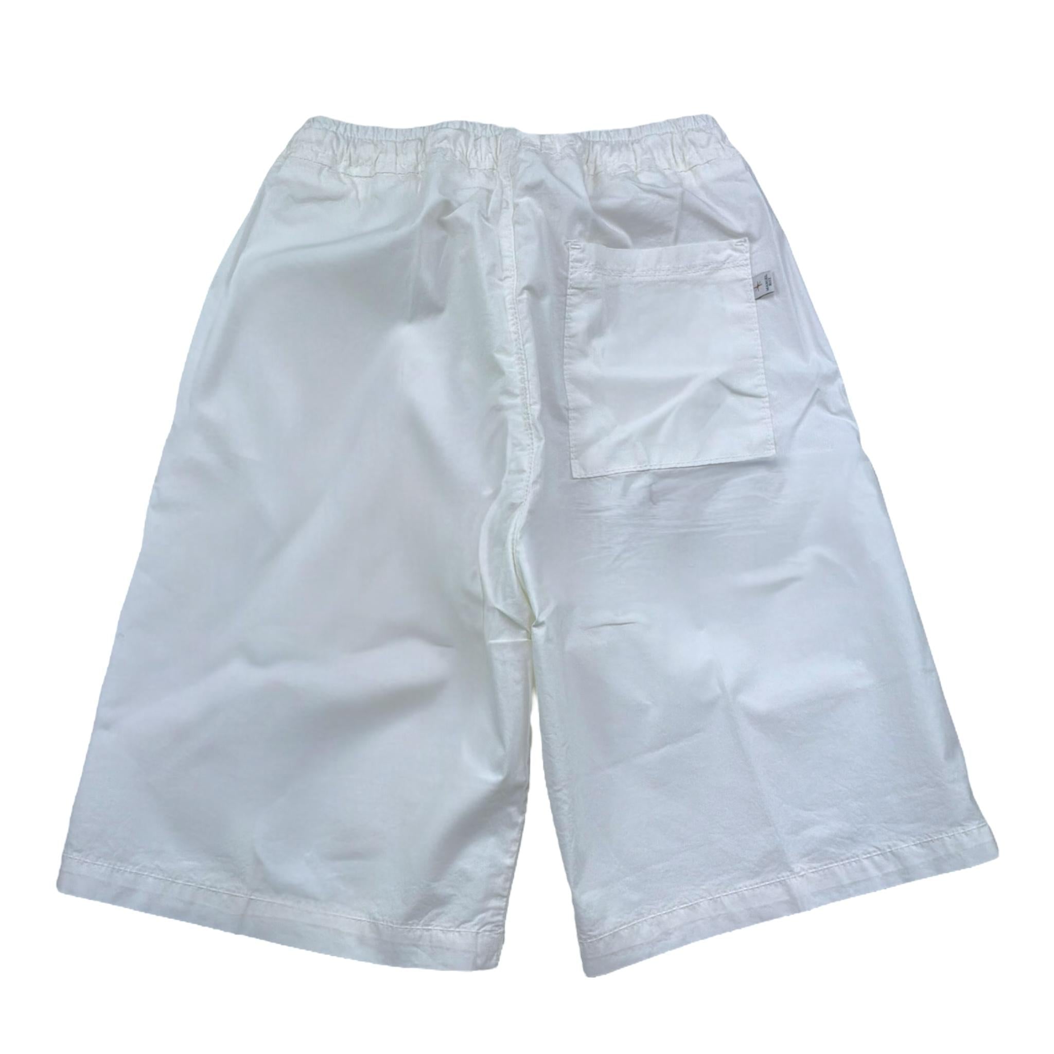 Manuel Ritz Bermuda Tinta Unita con Elastico In Vita per Bambino MR3011 BIANCO MANUEL RITZ 