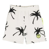 Barrow Kids Bermuda Sweatshirt Plain With Contrast Prints Cream For Boys