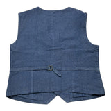 Gai Mattiolo Plain Blue Waistcoat For Boys