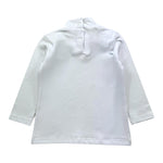 PINKO maglia mezzo collo tinta unita con stampa Bianco per Bambina F4PIBGTN188 BIANCO PINKO 