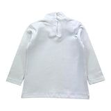 PINKO maglia mezzo collo tinta unita con stampa Bianco per Bambina F4PIBGTN188 BIANCO PINKO 