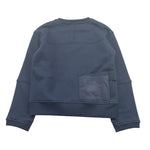 K-WAY felpa girocollo tinta unita con stampa Blu per Bambino K7141TW BLU K-WAY 