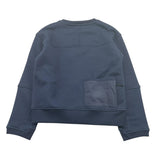 K-WAY felpa girocollo tinta unita con stampa Blu per Bambino K7141TW BLU K-WAY 