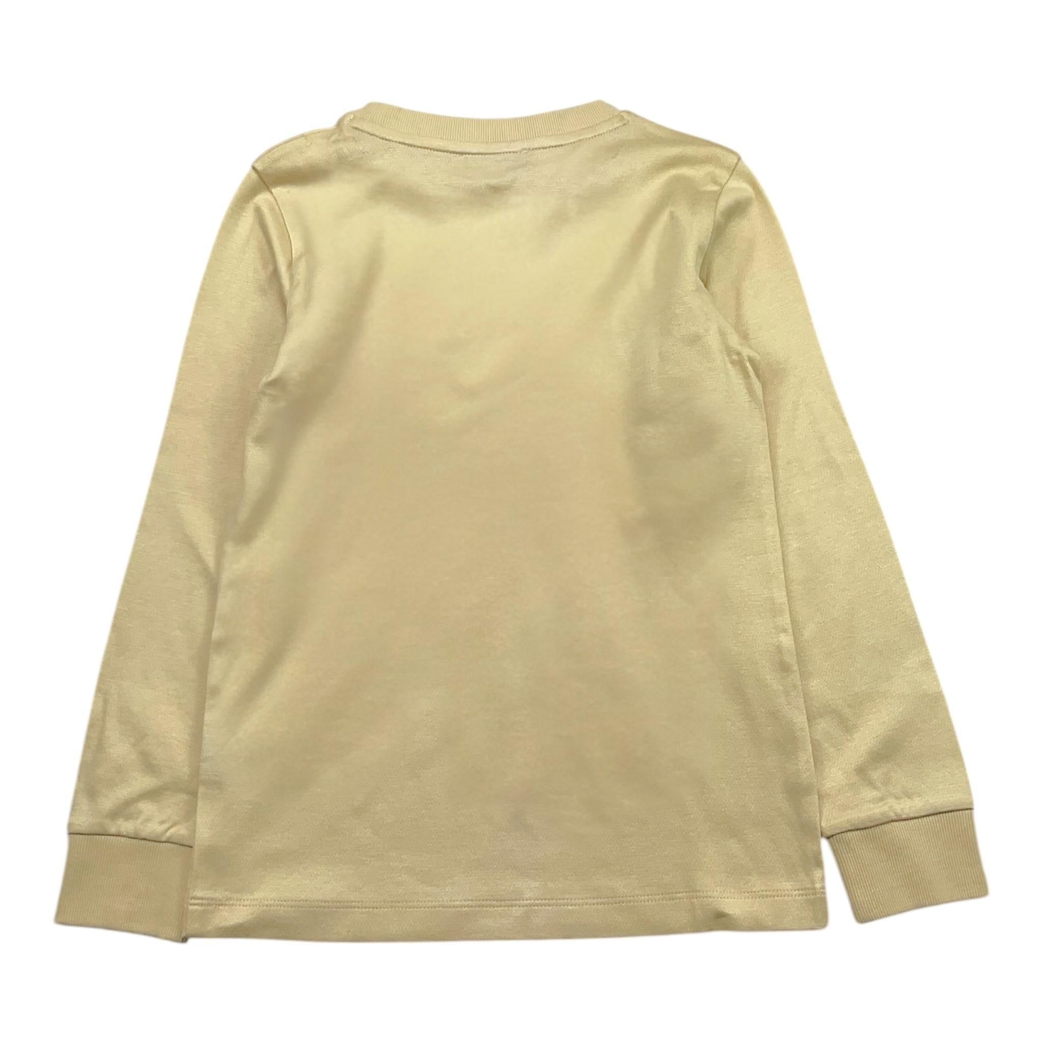 TRUSSARDI shirt girocollo tinta unita con stampa Beige per Bambino TBA25022TS BEIGE TRUSSARDI 