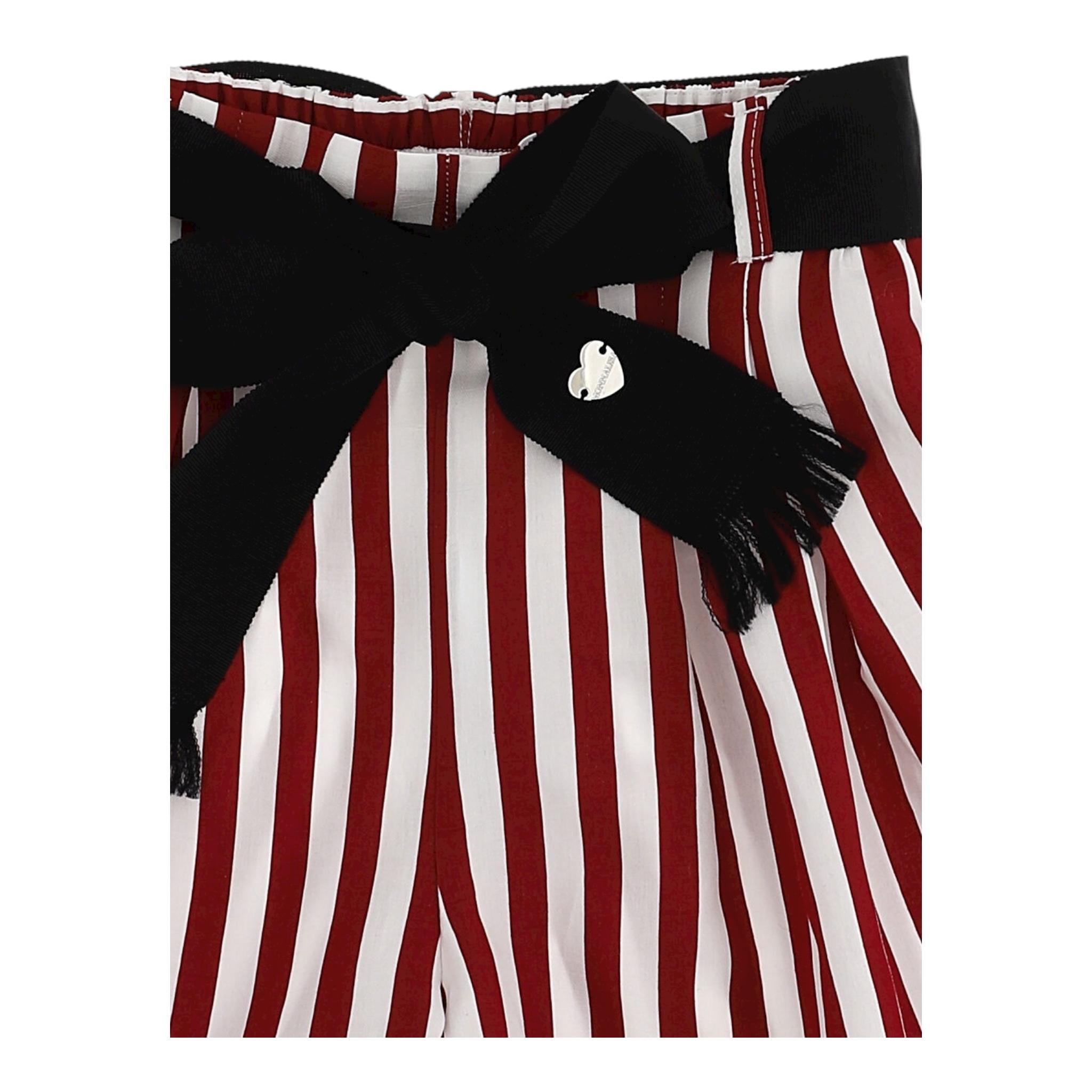 Monnalisa Short Fantasia A Righe Bicolore per Bambina 417409 BIANCO/ROSSO MONNALISA 