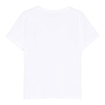 Saint Barth T-Shirt Girocollo Tinta Unita con Stampa per Bambina ELLY001XXJ BIANCO SAINT BARTH 