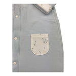 BABIDU tutina bicolore con stampa Azzurro/bianco per Neonato 15188 AZZURRO/BIANCO BABIDU 